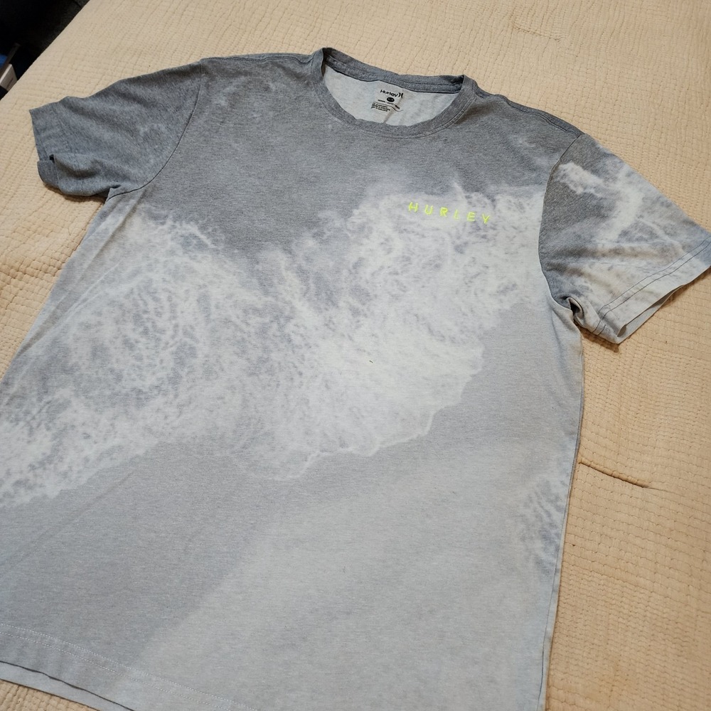 Hurley Men's Blue Ocean Sublimated Short Sleeve Crewneck Tee Size M